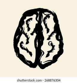 doodle drawing brain