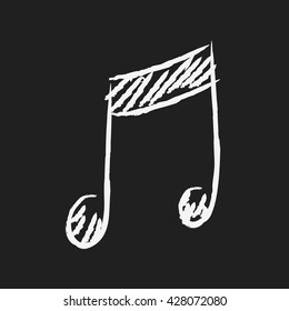 doodle drawing music note