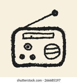 doodle drawing radio