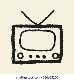 doodle drawing television