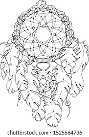 Dream Catcher Coloring Page Hd Stock Images Shutterstock