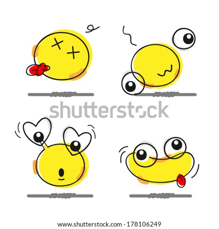doodle dumb emoticon part 1