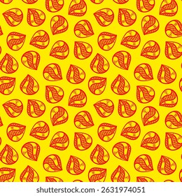 Doodle dumplings pattern background. Dim sum seamless pattern background. dim sum doodle pattern background.