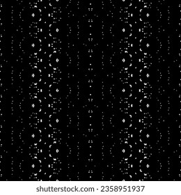 Doodle Dyed Ink Batik. Textil de Doodle de Arte de Color Negro. Vector Tribal Dark Scribble. Ikat Batik, de etnia negra. Patrón étnico azteca de tinta. Sencillo patrón africano. Diseño nativo oscuro e incomparable