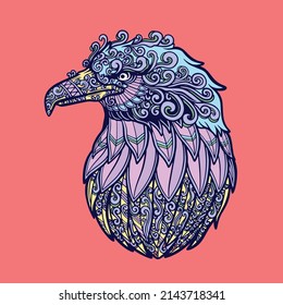ilustración de doodle Eagle perfecta para el diseño
