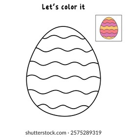 Doodle Easter Eggs coloring pages for easter worksheets printable for kids activity, Kindergarten and preschool. Trace and color Easter egss worksheets. Easter eggs clipart vector.