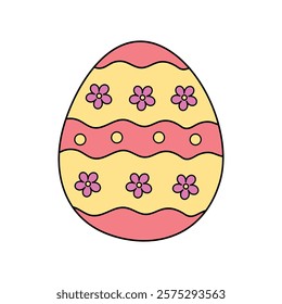 Doodle Easter Eggs coloring pages for easter worksheets printable for kids activity, Kindergarten and preschool. Trace and color Easter egss worksheets. Easter eggs clipart vector.