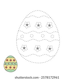 Doodle Easter Eggs coloring pages for easter worksheets printable for kids activity, Kindergarten and preschool. Trace and color Easter egss worksheets. Easter eggs clipart vector.