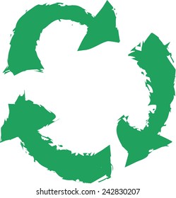doodle eco recycle,  vector design element