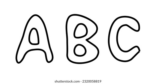 Doodle education icon. Vector illustration.
