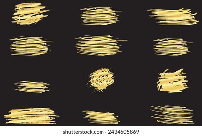 doodle effect stain collection. crayon texture pencil effect. Chalk texture stain set. emphasis, star, arrow mark element. Hand drawn stroke, Vector