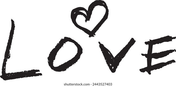 doodle efecto corazón de San Valentín conjunto . Variaciones del logotipo de Heart Love. Varios iconos simples del amor del corazón del vector. ilustración vectorial del diseño del concepto de la medicina