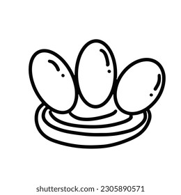 doodle of egg , simple drawing of egg