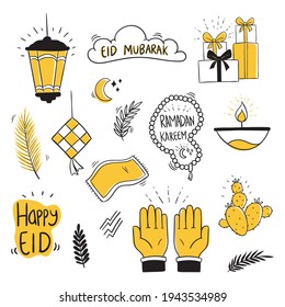 doodle EID mubarak collection with unique style