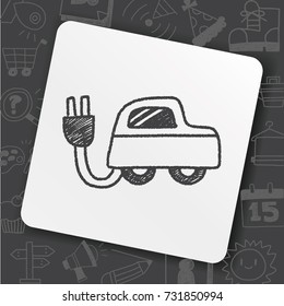 doodle Electricity car
