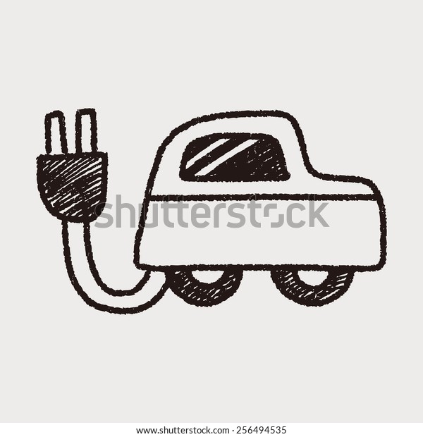 doodle Electricity\
car