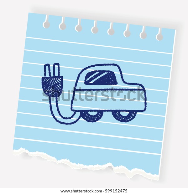 doodle Electricity\
car