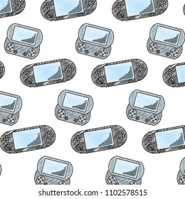 doodle electronic handheld game console background