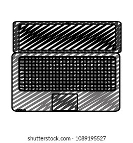doodle electronic laptop with screen technology service