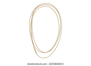 Doodle elegante Rahmendekoration für Hochzeit, Geburtstagsfeier. Goldene elegante minimale Grenze 