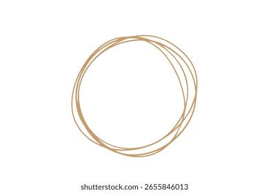 Doodle elegante decoración del marco para la boda, fiesta de cumpleaños. Borde mínimo elegante dorado 