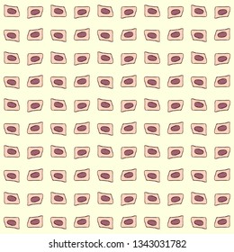Doodle elements hand drawn vector seamless pattern. Rustic background.