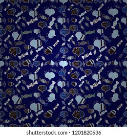 Of doodle elements. Seamless flower pattern can be used for wallpaper, website background, wrapping paper, invitation, flyer, banner or website. Hand drawn Raster illustration.