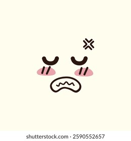 Doodle Emoji Face Illustration for design needs, Landing Pages, Animation, Apps, Presentations, Content Creator and other Promotions