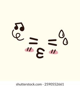 Doodle Emoji Face Illustration for design needs, Landing Pages, Animation, Apps, Presentations, Content Creator and other Promotions