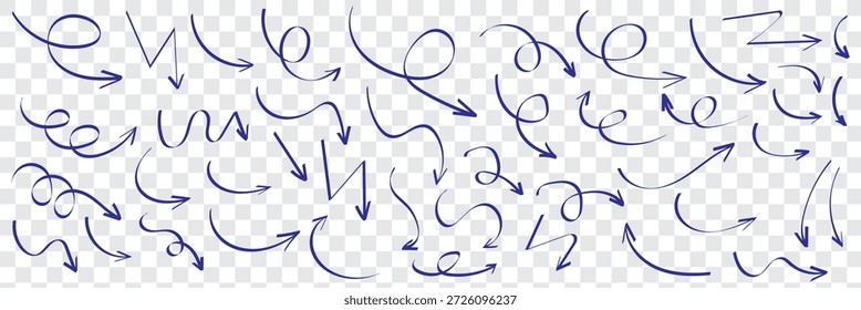 Doodle énfasis flecha icono diseño peculiar giro línea en zigzag