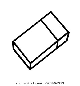 doodle of eraser , simple drawing of rubber,  vector of rubber , eraser hand drawing