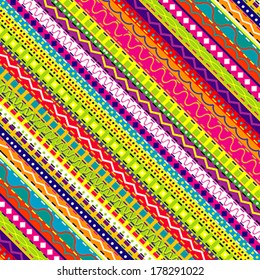 Doodle ethnic and colored  background