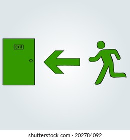 Doodle evacuation exit