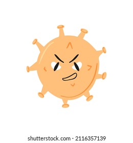 Doodle-bösartige Zelle des Coronavirus
