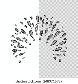 doodle exclamation mark comic style, expression concept