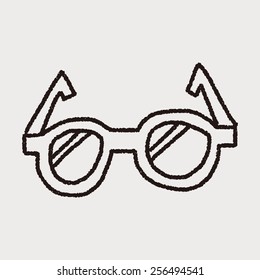 doodle eye glasses