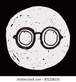 doodle eye glasses