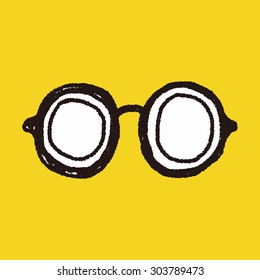 doodle eye glasses
