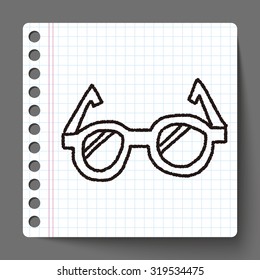 doodle eye glasses