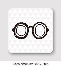 doodle eye glasses