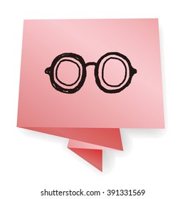 doodle eye glasses