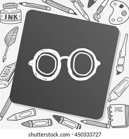 doodle eye glasses