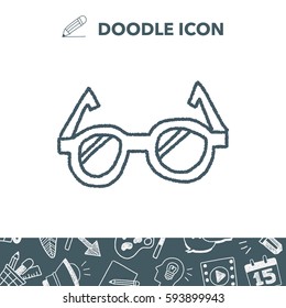 doodle eye glasses