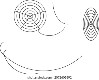 ilustración de un vector facial de garabato