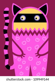 Doodle fantasy cat