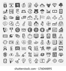 doodle financial icons