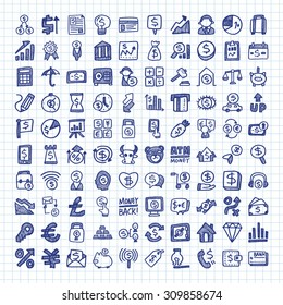 doodle financial icons