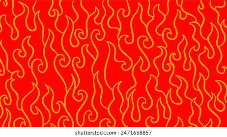 Fondo de fuego de garabatos. Fondo de Fuego Abstractas. Fondo de llama Abstractas. Patrón Flame Seamless. Patrón sin fisuras Fire flame.