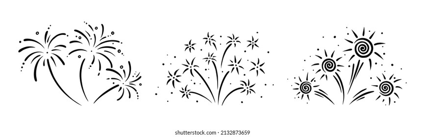 Aparato de pirotecnia de perro. Espléndidos predios con confeti para fiestas y celebraciones. Ilustración del vector aislada en fondo blanco