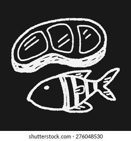 doodle fish meat